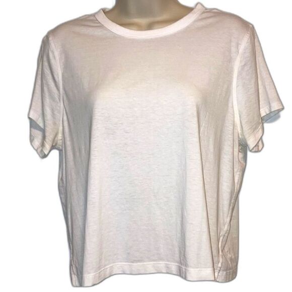 LULULEMON Athletica Tshirt Tee White Short Sleeves Womens Size 8 - Picture 1 of 12